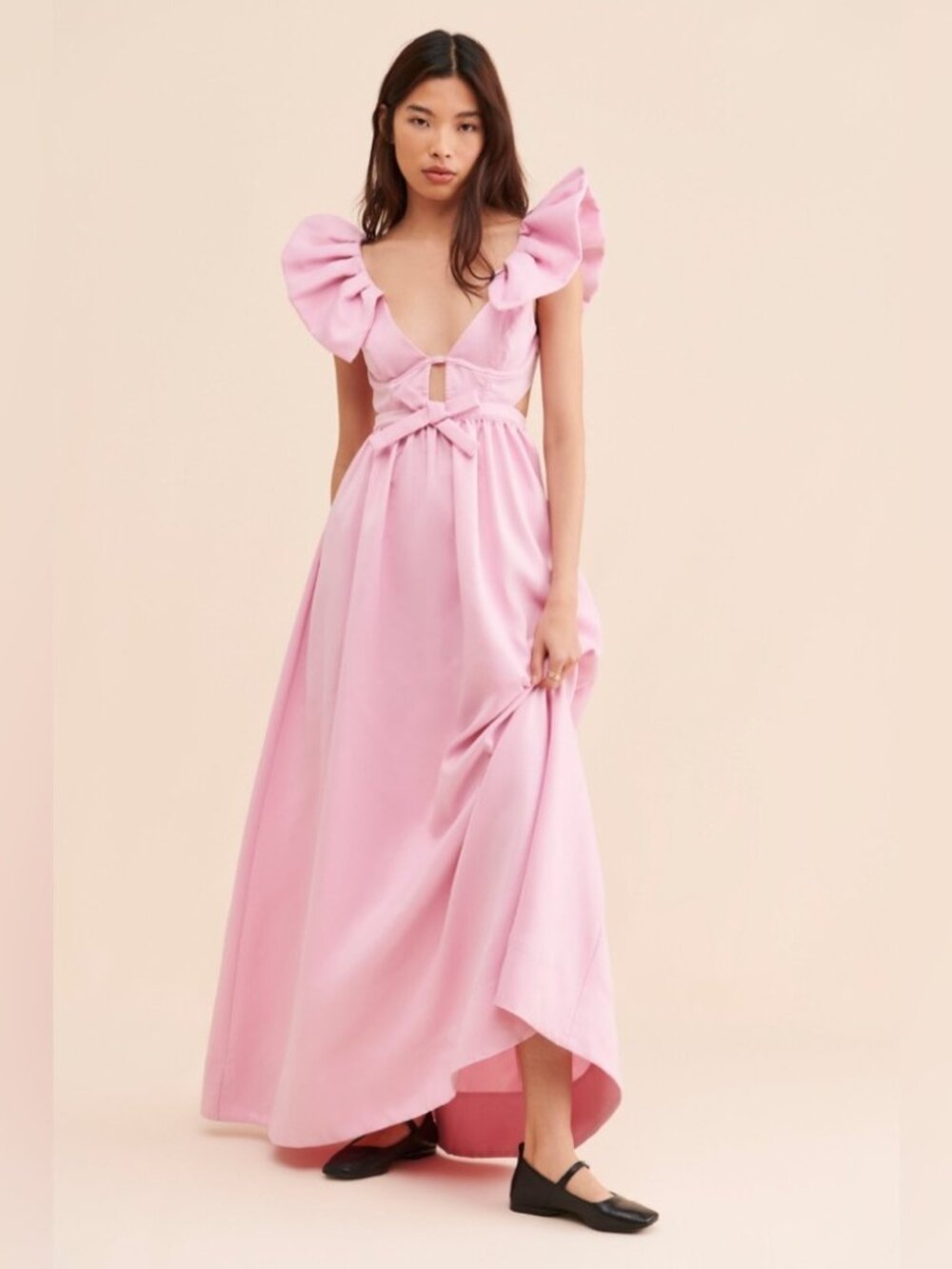 For Love & Lemons Miriam Maxi Dress Size Small NWT